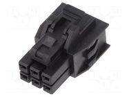 Connector: wire-board; plug; female; PIN: 6; Nano-Fit; UL94V-0; 2x3 MOLEX