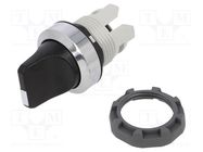 Switch: rotary; 22mm; black; none; IP66; prominent; Pos: 2; Ø22.5mm ABB