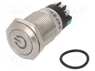 Switch: vandal resistant; Pos: 2; SPDT; 3A/220VAC; 5A/24VDC; IP65 ONPOW