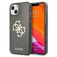 Guess GUHCP13SPCUGL4GBK iPhone 13 mini 5.4&quot; black/black hard case Glitter 4G Big Logo, Guess