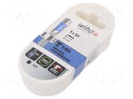 Screwdriver bit; hex key; HEX 9/64"; Socket size-inch: 1/4"; T WIHA