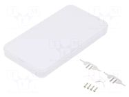 Enclosure: multipurpose; X: 63mm; Y: 115mm; Z: 12mm; CS; ABS; white TAKACHI