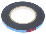 Tape: fixing; W: 9mm; L: 10m; Thk: 0.8mm; two-sided adhesive; acrylic IPT