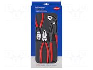 Kit: pliers; side,adjustable,universal; 3pcs. KNIPEX