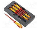 Kit: screwdrivers; 6pcs. KNIPEX