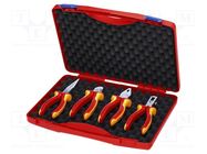 Kit: for assembly work; for electricians; bag; 4pcs. KNIPEX