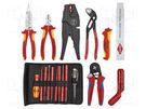 Kit: general purpose; for electricians; case; 25pcs. KNIPEX