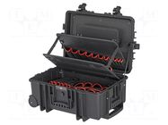 Case; tool case; with wheels; 609x263x428mm KNIPEX