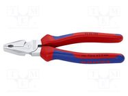 Pliers; universal; high leverage; 180mm KNIPEX