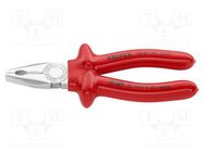 Pliers; insulated,universal; 180mm KNIPEX