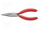 Pliers; cutting,half-rounded nose,universal; 140mm KNIPEX