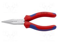 Pliers; cutting,half-rounded nose,universal; 140mm KNIPEX