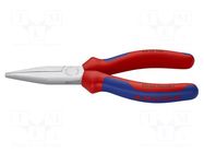 Pliers; flat,elongated; 160mm KNIPEX