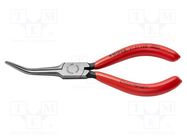 Pliers; curved,elongated; 160mm KNIPEX