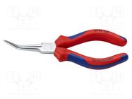 Pliers; curved,elongated; 160mm KNIPEX