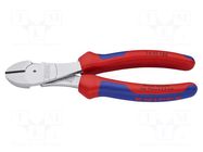 Pliers; side,cutting; high leverage; 180mm KNIPEX