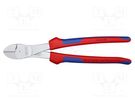 Pliers; side,cutting; high leverage; 250mm KNIPEX