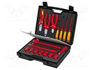 Kit: general purpose; for electricians; case; 17pcs. KNIPEX