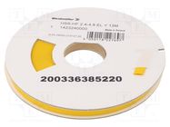 Heat shrink sleeve; glueless; 2: 1; 4.8mm; L: 13m; yellow WEIDMÜLLER