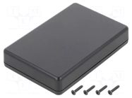 Enclosure: multipurpose; X: 70mm; Y: 105mm; Z: 20mm; TW; ABS; black TAKACHI