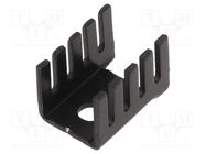 Heatsink: extruded; U; TO220; black; L: 19mm; W: 13.2mm; H: 12.7mm Advanced Thermal Solutions