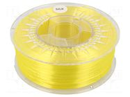 Filament: SILK; Ø: 1.75mm; yellow (bright); 225÷245°C; 1kg DEVIL DESIGN