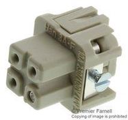 RECTANGULAR HAN INSERT FEMALE 3WAY SCREW