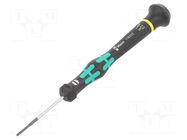 Screwdriver; precision; slot; 1.5x0.23mm; Blade length: 40mm WERA