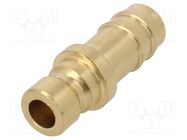 Connector; connector pipe; max.10bar; Enclos.mat: brass; Seal: FPM PNEUMAT