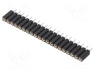 Connector: pin strips; socket; female; PIN: 20; BL 5; 3A; 150V; THT FISCHER ELEKTRONIK
