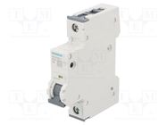 Circuit breaker; 230/400VAC; Inom: 4A; Poles: 1; Charact: C; 10kA SIEMENS