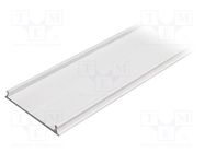 Cover; white; 2m; aluminium; Kind of shutter: C10; for profiles TOPMET
