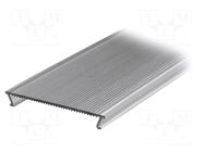 Cover for LED profiles; transparent; 2m; Kind of shutter: C10 TOPMET
