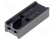 Plug; wire-board; female; C-Grid III; 2.54mm; PIN: 2; w/o contacts MOLEX