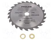 Circular saw; Ø: 250mm; Teeth: 24; cemented carbide; hardened; wood PROLINE