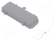 Protection cover; size E24; for double latch; C146,heavy|mate AMPHENOL
