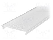 Cover for LED profiles; white; 1m; Kind of shutter: C10; push-in 