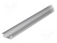 Profiles for LED modules; natural; L: 1m; GROOVE10; aluminium TOPMET