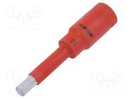 Socket; hex key,insulated,socket spanner; HEX 10mm; 1/2"; 1kV WIHA