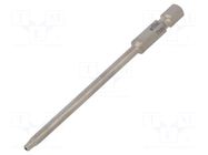 Screwdriver bit; Torx® with protection; T10H; 1/4"; PROFESSIONAL WIHA