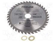 Circular saw; Ø: 200mm; Øhole: 30mm; Teeth: 40; cemented carbide PROLINE