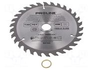 Circular saw; Ø: 160mm; Teeth: 30; cemented carbide; hardened; wood PROLINE
