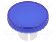 Actuator lens; 22mm; 61; blue,transparent; plastic; Ø19.7mm EAO