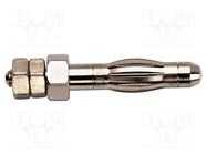 Connector: 4mm banana; plug; 36A; 5kVDC; non-insulated; M3,screw POMONA