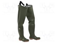 Waders; Size: 39; khaki; PVC; with metal toecap; FISHER2 S5 SRA DELTA PLUS