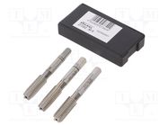 Tap; high speed steel grounded HSS-G; M8; 1.25; 56mm; 4,9mm; 3pcs. 