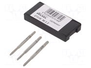 Tap; M2,2; 0.45; L: 36mm; Holder: hand; 2.1mm; 3pcs. VÖLKEL