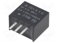 Converter: DC/DC; 1.8W; Uin: 4.75÷18V; Uout: 1.8VDC; Iout: 1A; SIP3 RECOM