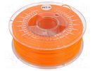 Filament: PET-G; Ø: 1.75mm; orange (bright); 220÷250°C; 1kg DEVIL DESIGN