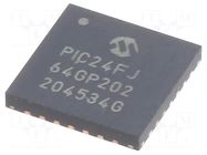 IC: PIC microcontroller; 64kB; 2÷3.6VDC; SMD; QFN28; PIC24; 8kBSRAM MICROCHIP TECHNOLOGY